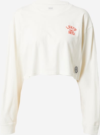 LEVI'S ® Skjorte 'GR Crop Football Tee' i melon / svart / hvit, Produktvisning