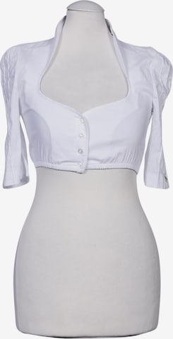 AlpenHerz Bluse XXS in Weiß: Vorderseite