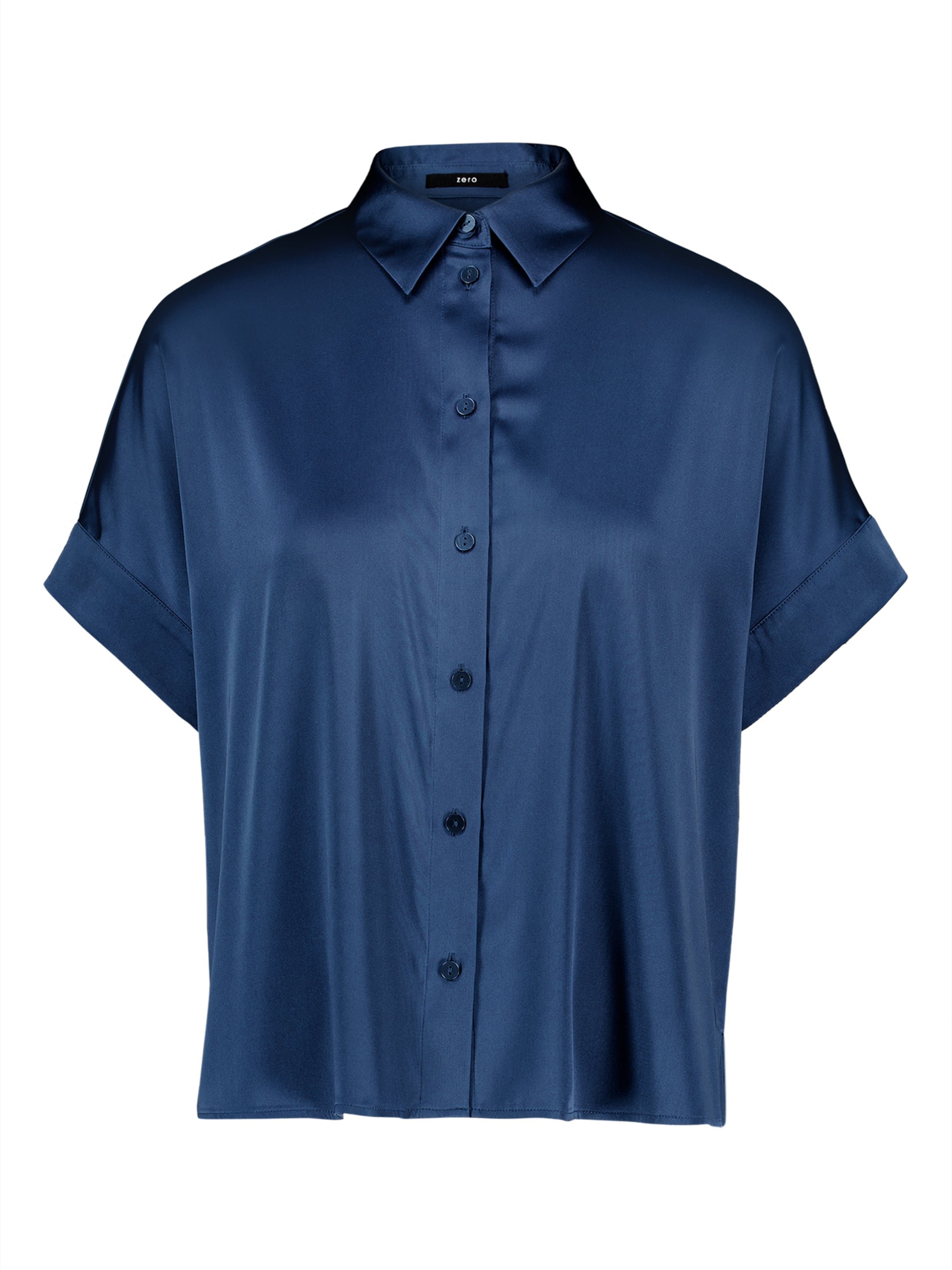 zero Bluse in Blau: Vorderseite