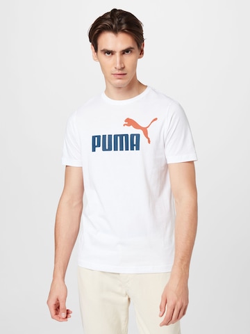 PUMA قميص عملي 'Essentials' بلون أبيض: الأمام