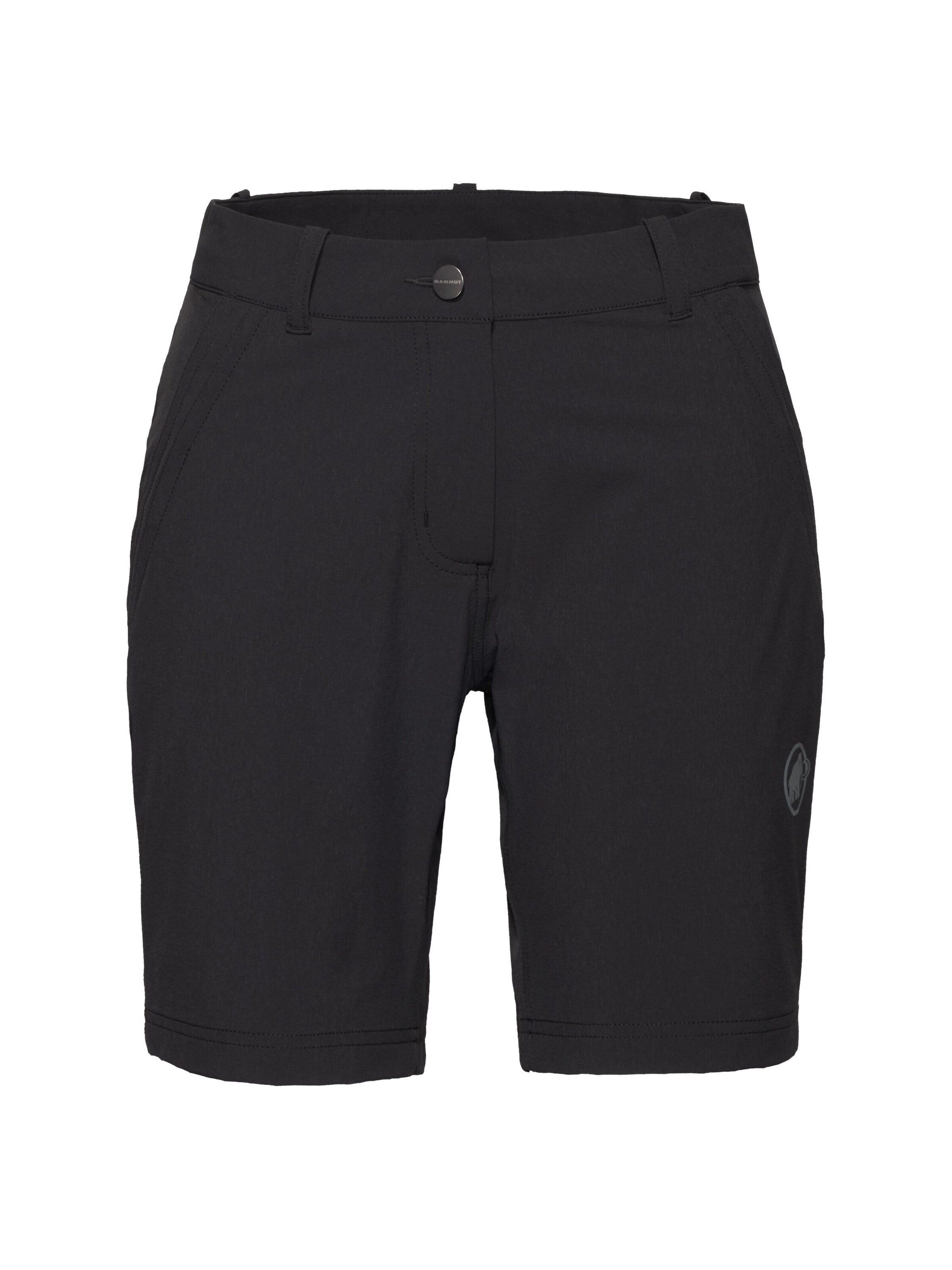 MAMMUT Regular Outdoorshorts 'Hiking V' in Schwarz: Vorderseite