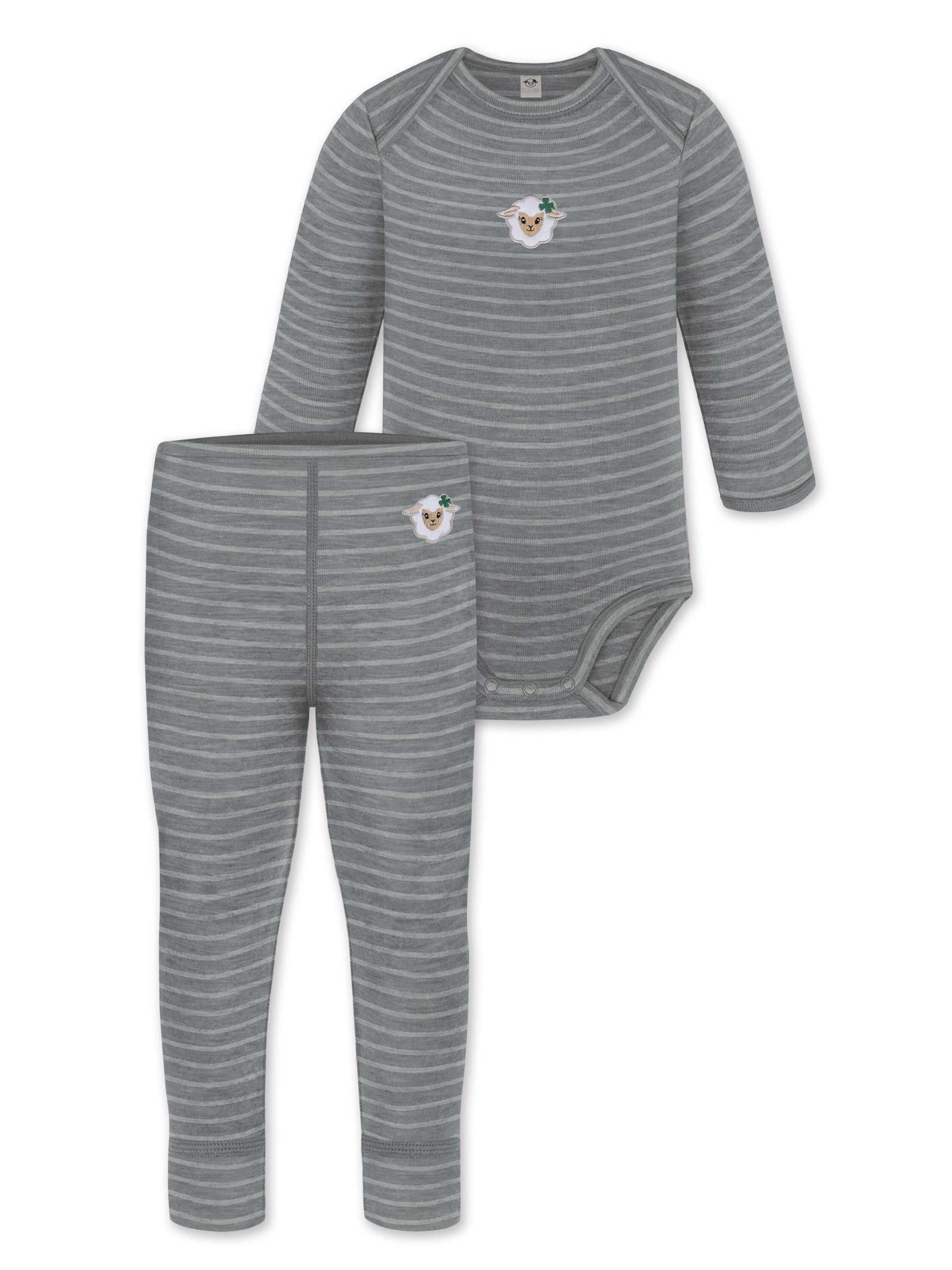 Barboteuse / body normani en gris : devant