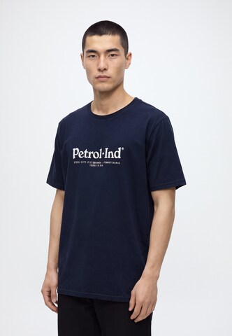 T-Shirt 'Classic' Petrol Industries en bleu : devant