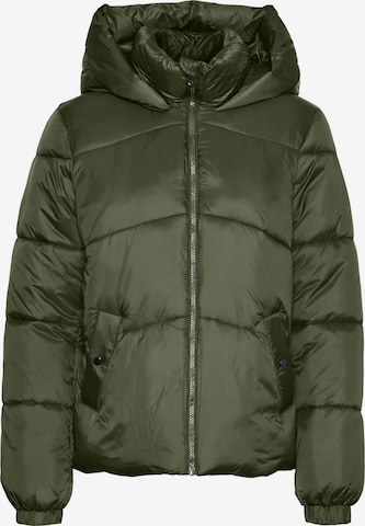 VERO MODA Winter Jacket in Green: front