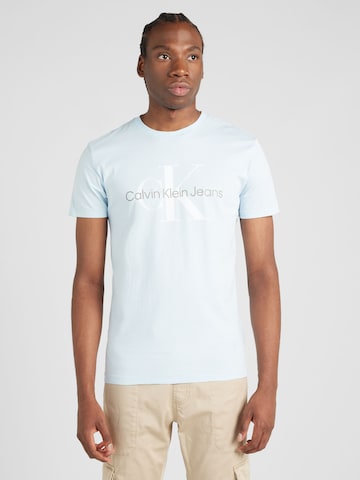 T-Shirt Calvin Klein Jeans en bleu : devant