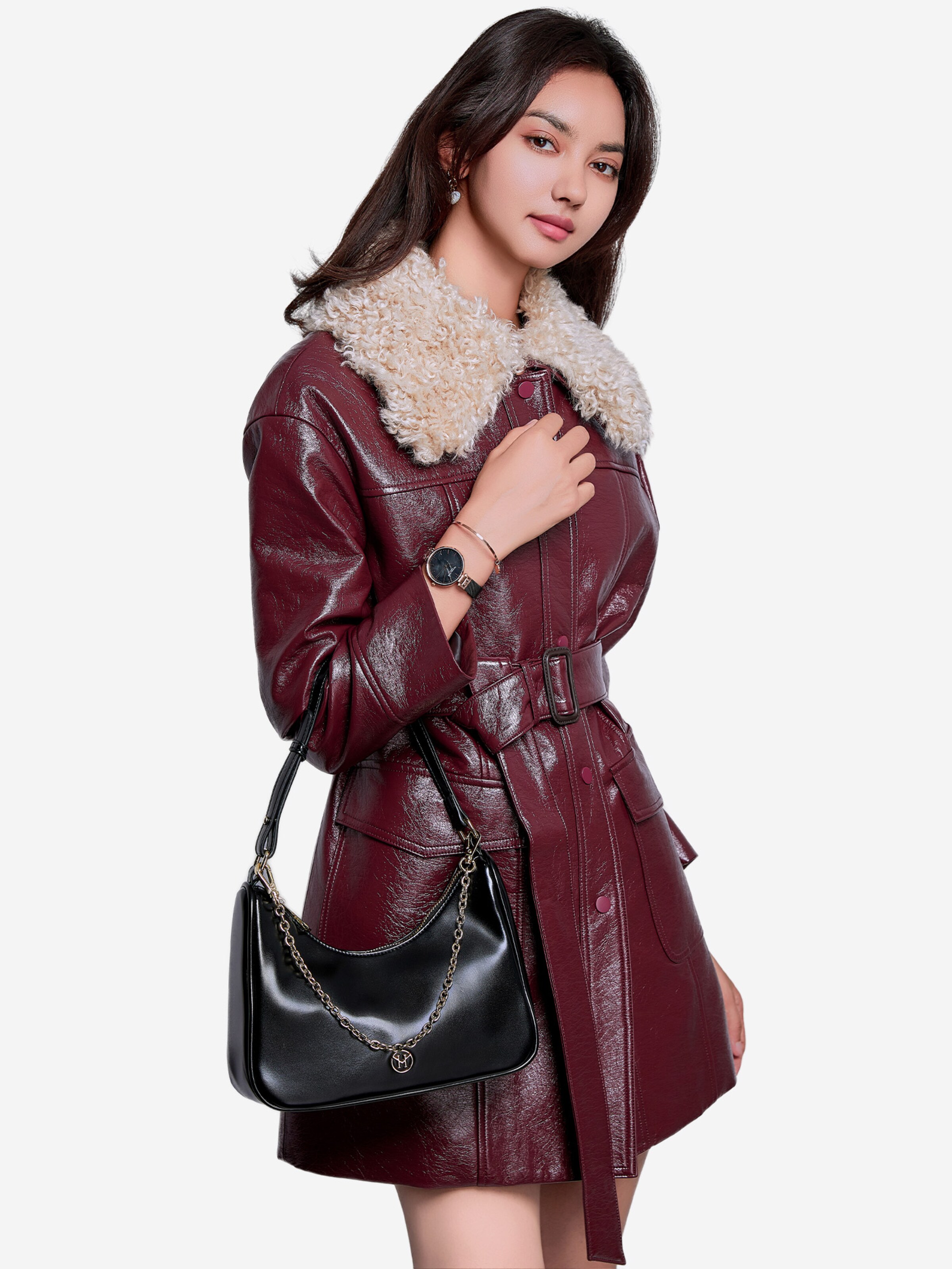 Borsa a mano 'Nymans Garden' di Victoria Hyde in nero