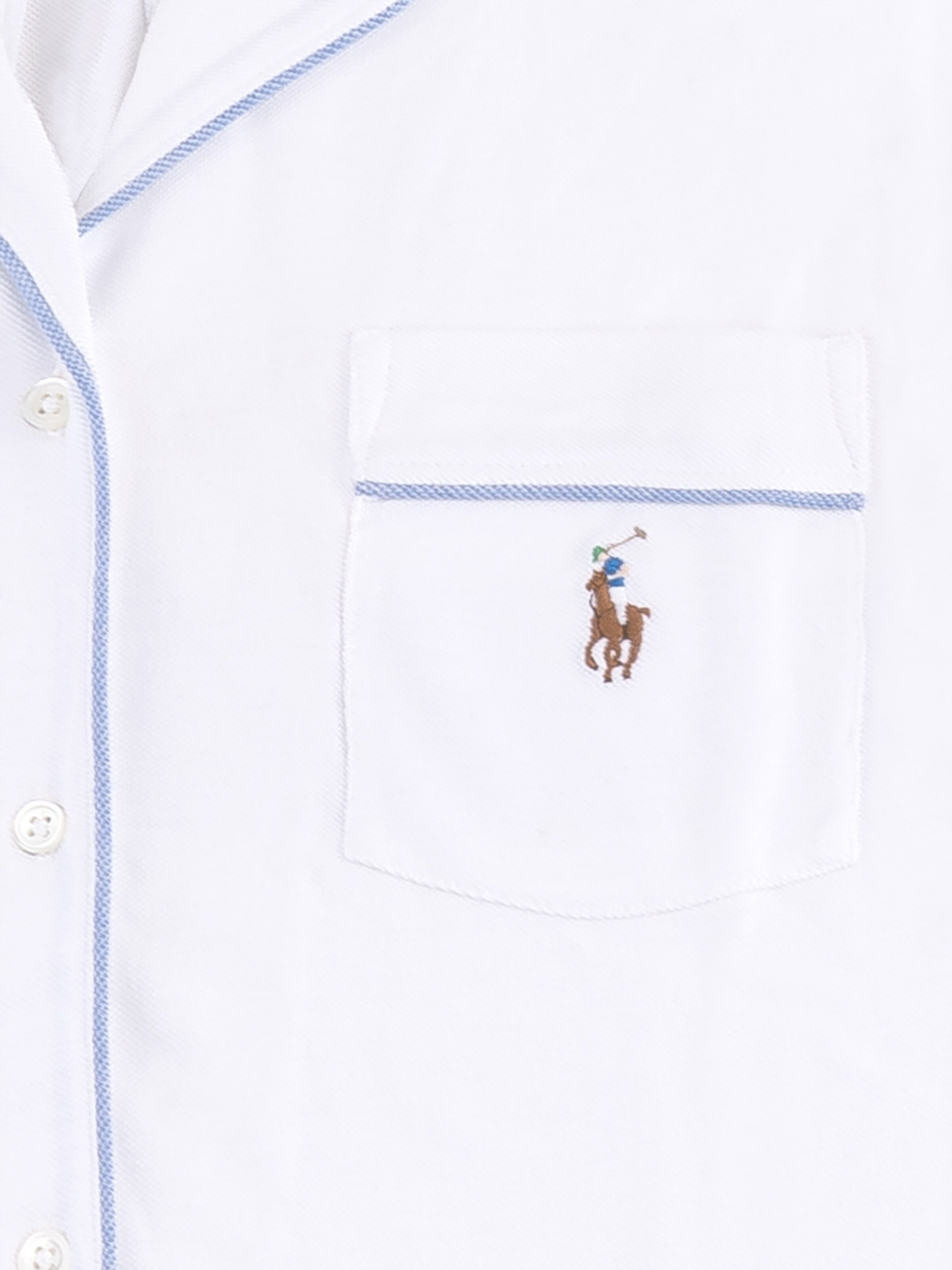 Pyjama ' Knit Oxford ' Polo Ralph Lauren en blanc