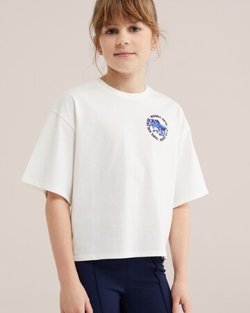 WE Fashion Футболка 'Meisjes' в Белый: спереди