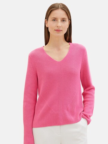 Pull-over TOM TAILOR en rose : devant