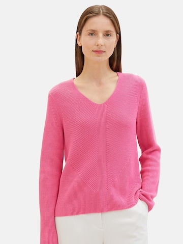 Pullover di TOM TAILOR in rosa: frontale