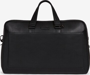 Piquadro Weekender ' Blue Square ' in Black: front