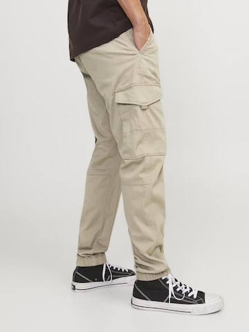 JACK & JONES Tapered Cargobukser 'Paul Flake' i grå