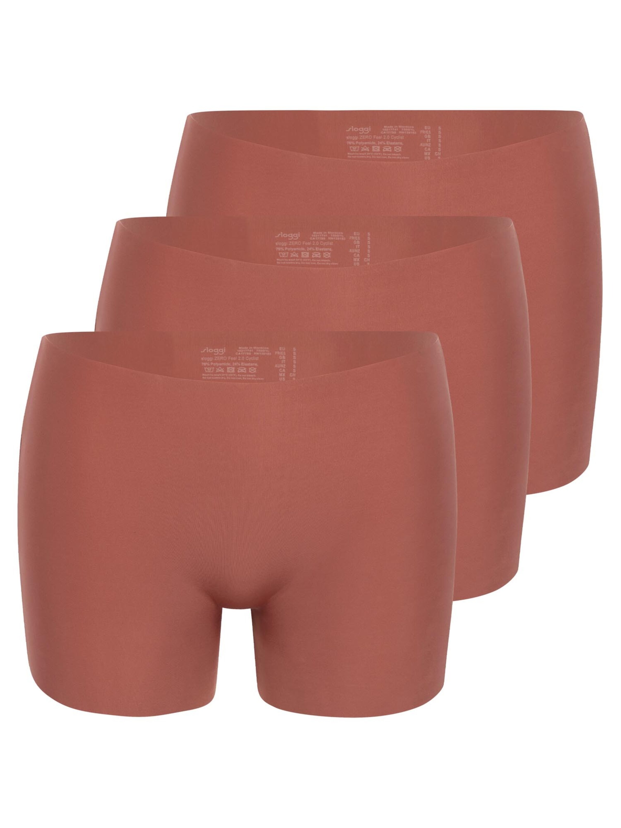 SLOGGI Boyshorts 'ZERO Feel 2.0' in Brown: front