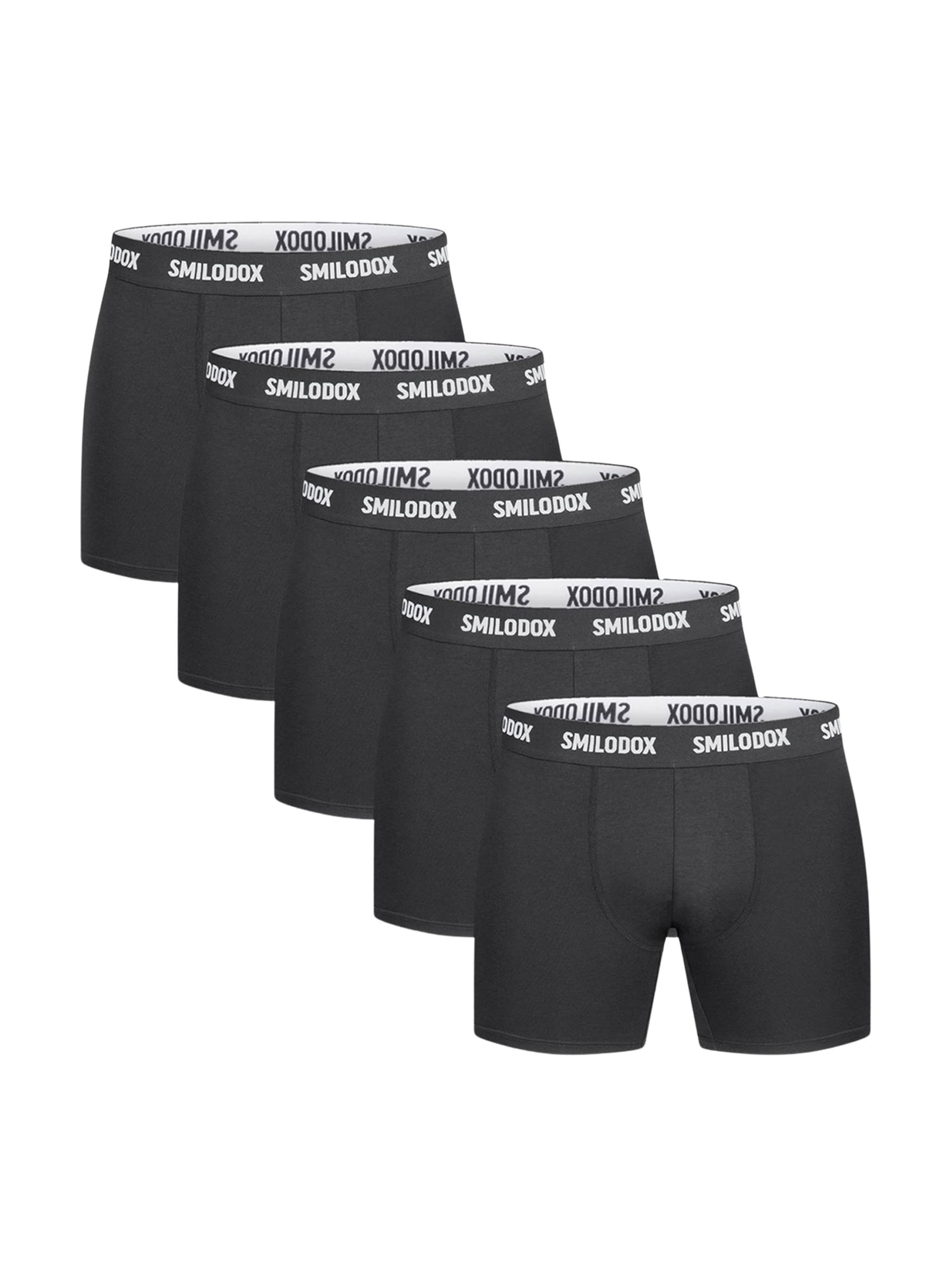 Boxers 'Larry' Smilodox en noir : devant