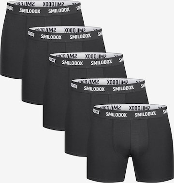 Smilodox Boxershorts 'Larry' in Schwarz: Vorderseite