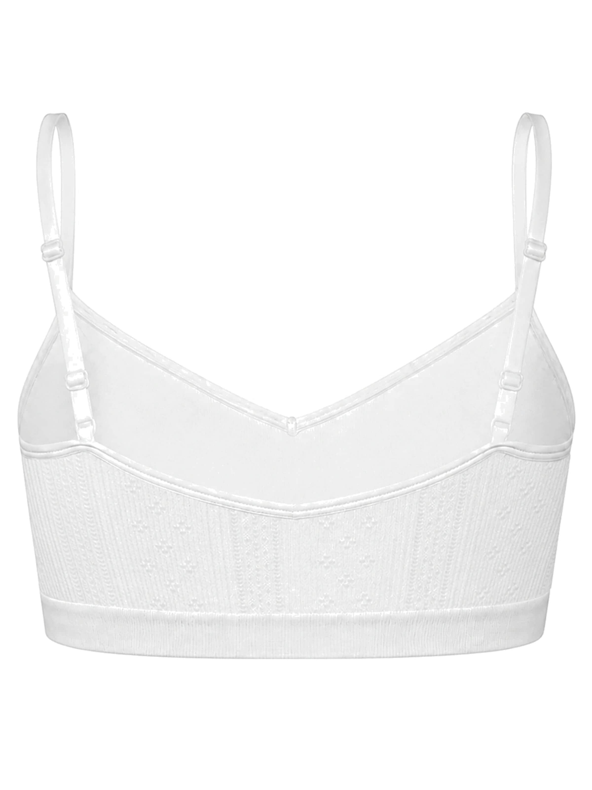 cfab Bustier BH 'Jacquard Bralette' in Wit
