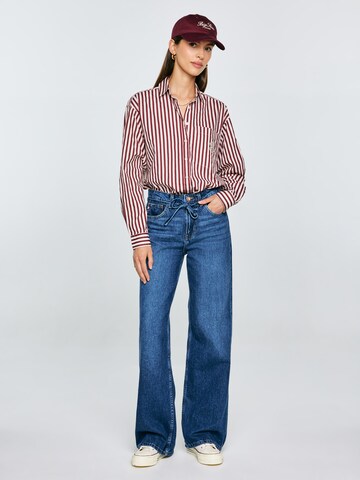 BIG STAR Shirt ' TINA ' in Rood: voorkant