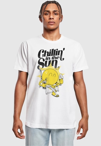 Mister Tee Shirt 'Chillin' in Wit: voorkant