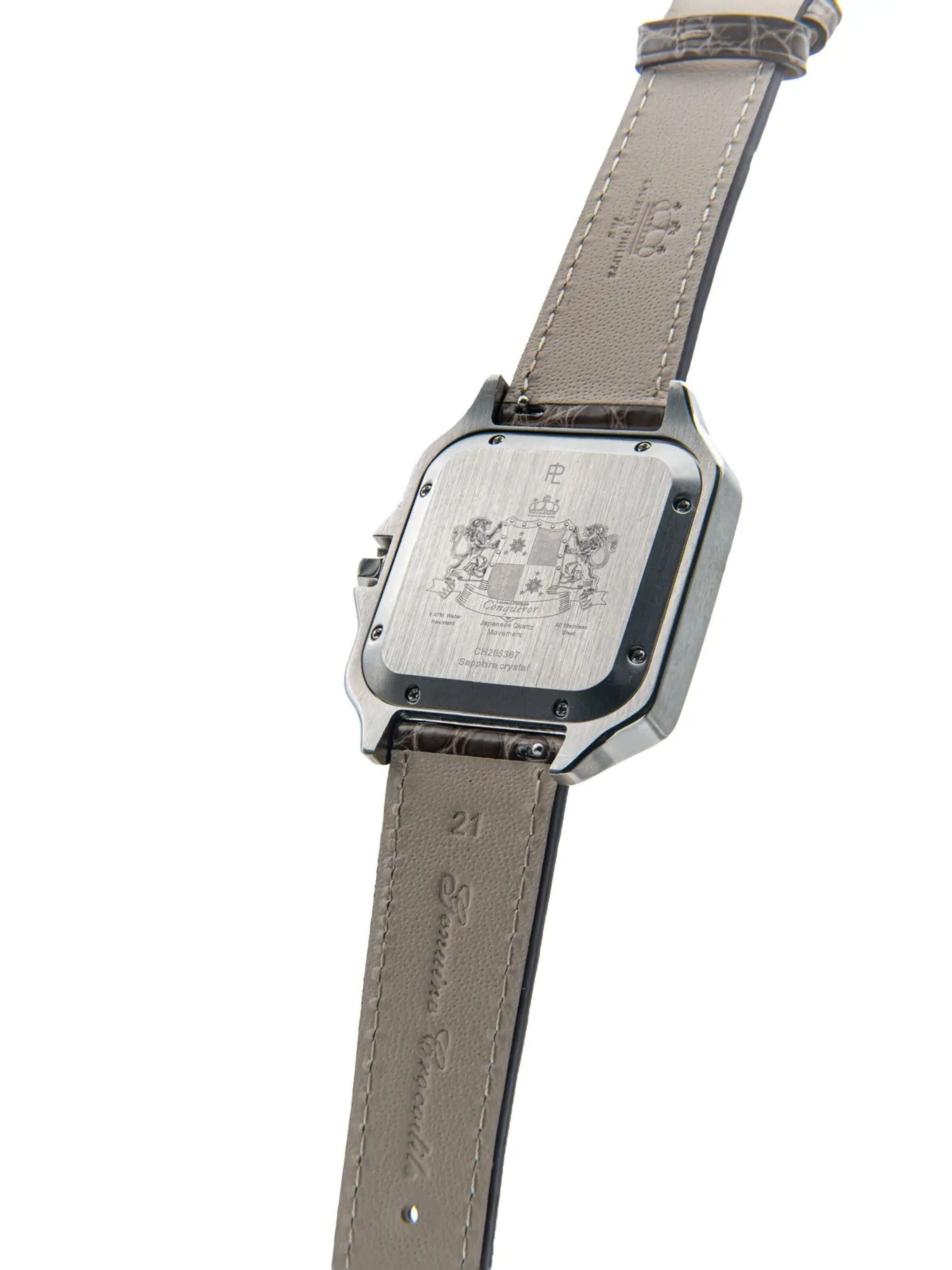 Laurent Philippe Analoog horloge 'Conqueror Emerald – Terra Lux' in Bruin