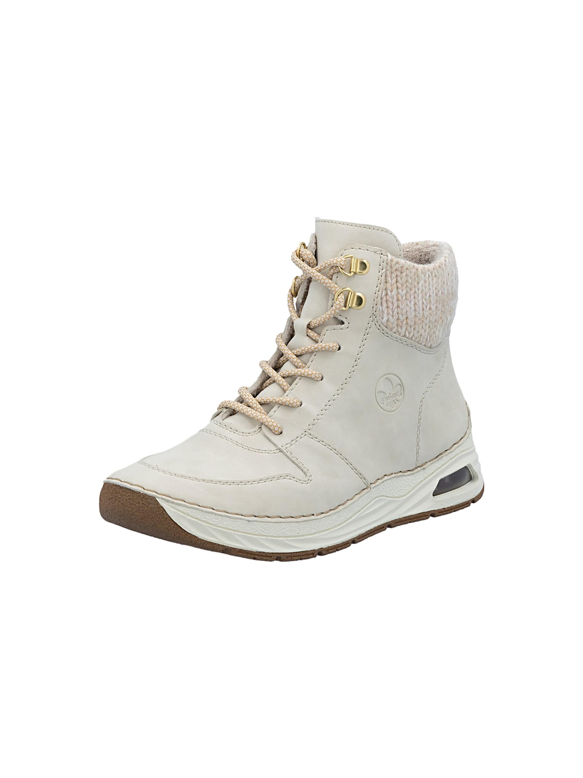 Sneaker alta di Rieker in beige