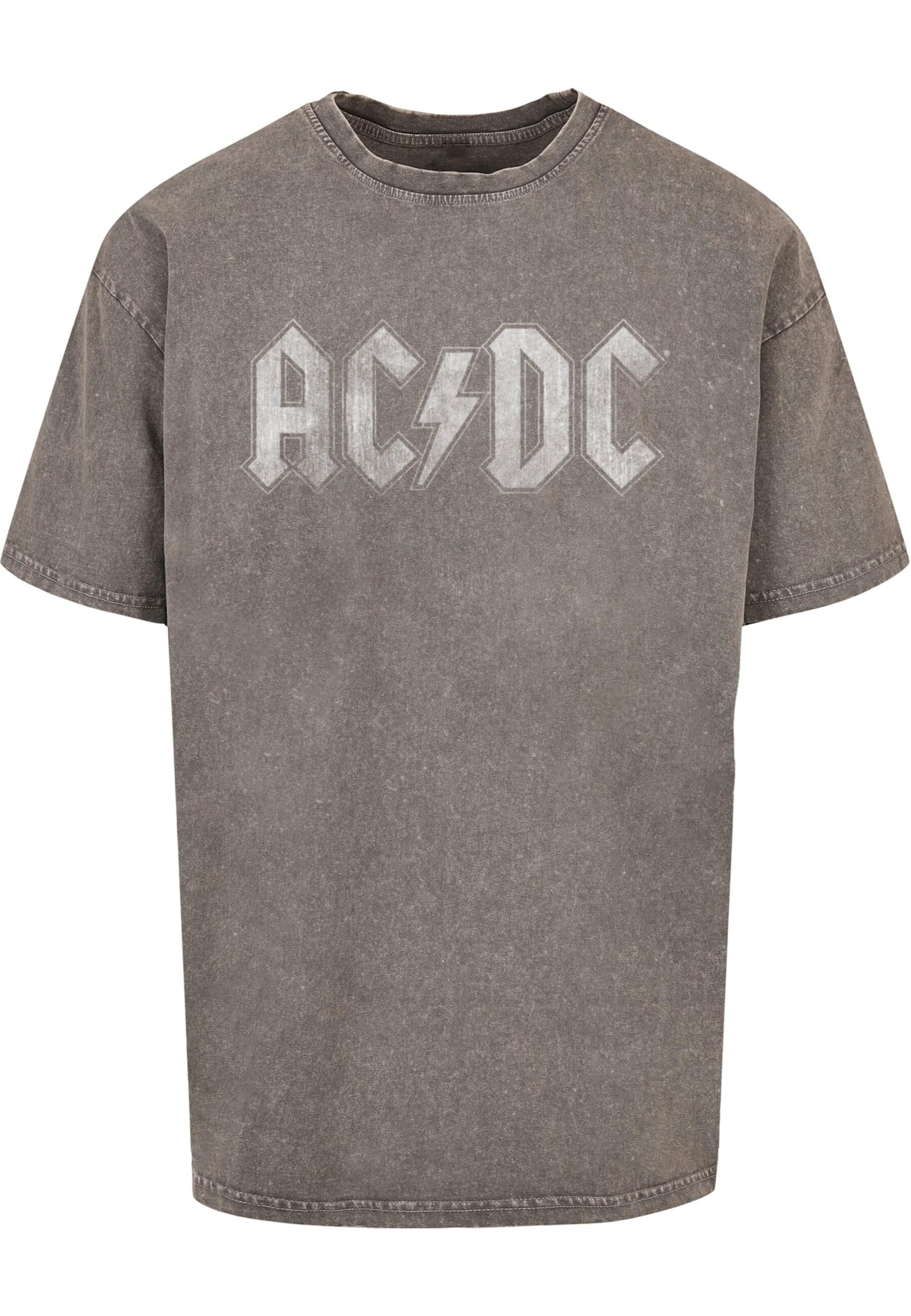 Merchcode Shirt 'ACDC' in Grijs: voorkant