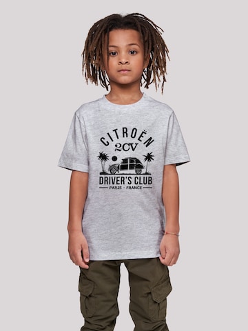 T-Shirt 'Citroën 2CV Driver's Club Black Beach' F4NT4STIC en gris : devant
