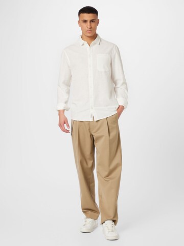 BLEND Regular fit Button Up Shirt in White