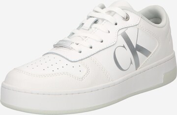 Baskets basses Calvin Klein Jeans en blanc : devant