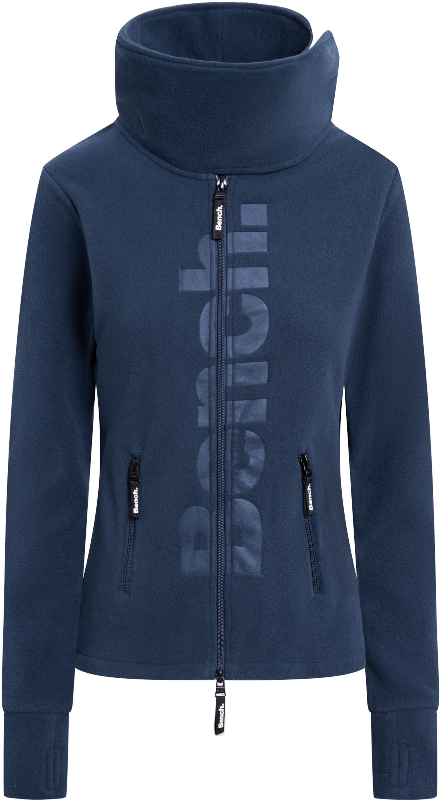 BENCH Fleecejacke in Blau: Vorderseite