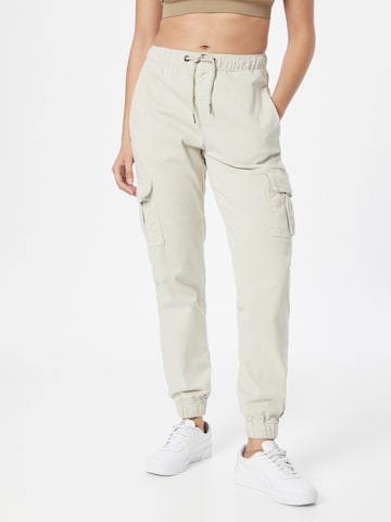 Tapered Pantaloni cargo di Urban Classics in beige: frontale