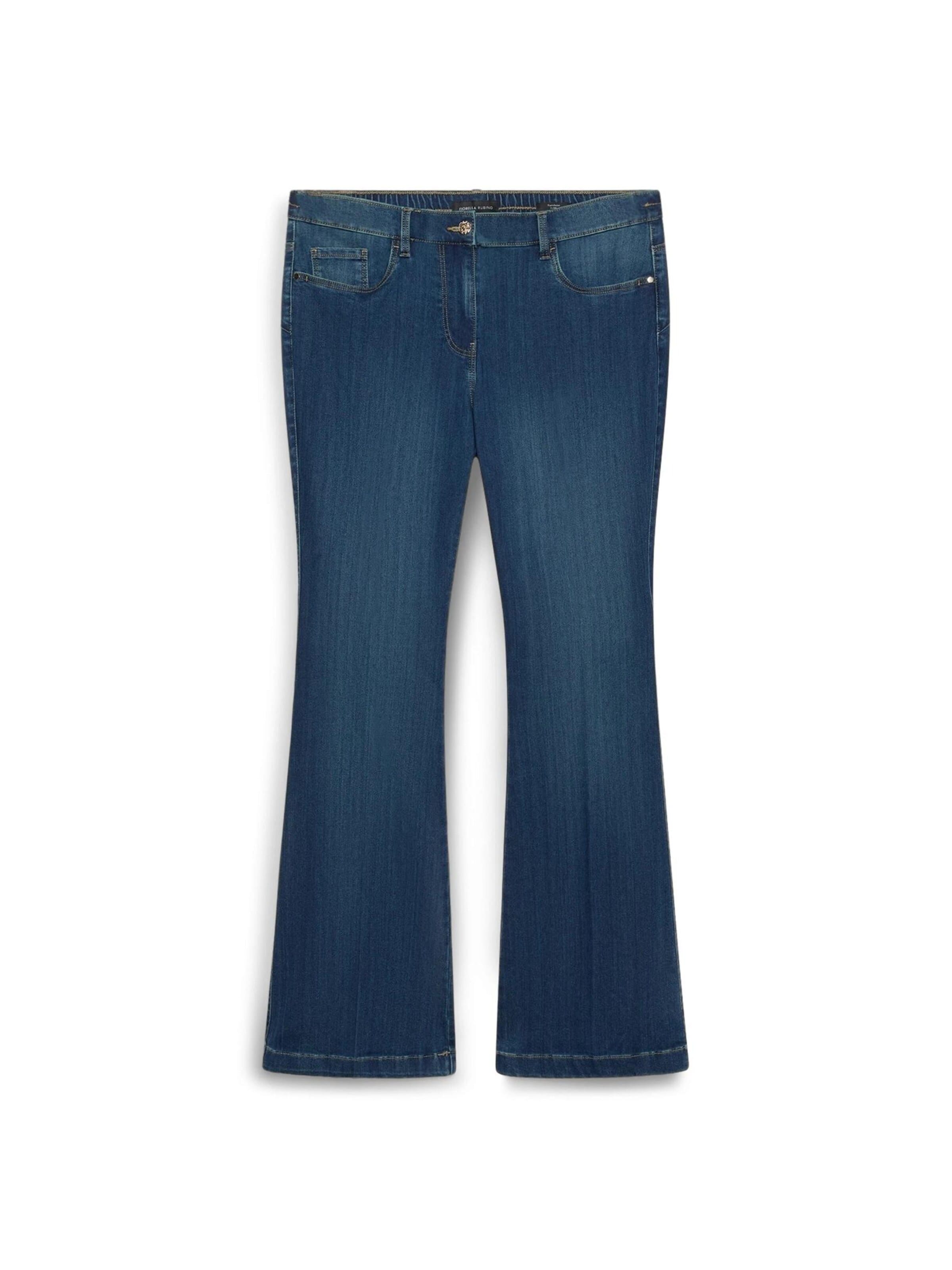 Fiorella Rubino Flared Jeans in Blauw: voorkant