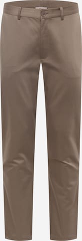ABOUT YOU Chino Pants 'Silas' in Grey: front