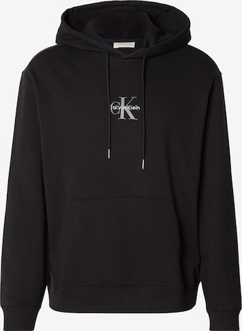 Calvin Klein JeansSweater majica - crna boja: prednji dio