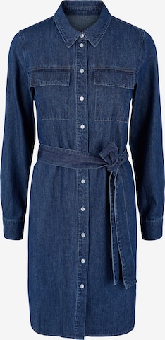 Robe-chemise 'Osalina' PIECES en bleu : devant