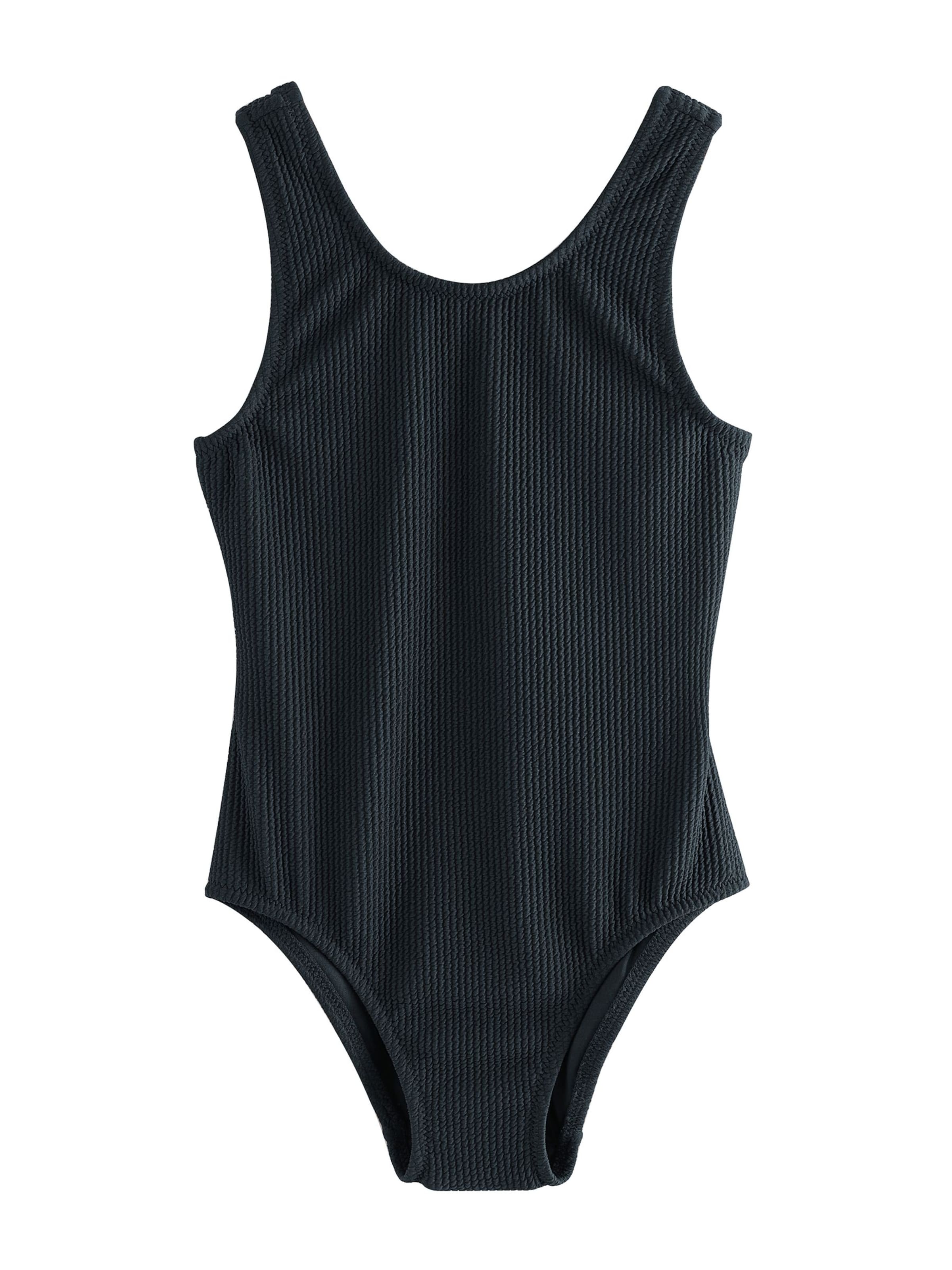 Next Купальник 'Crinkle' в Черный: спереди