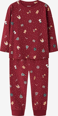 NAME IT - Pijama 'NMNVISMAS' en rojo: frente