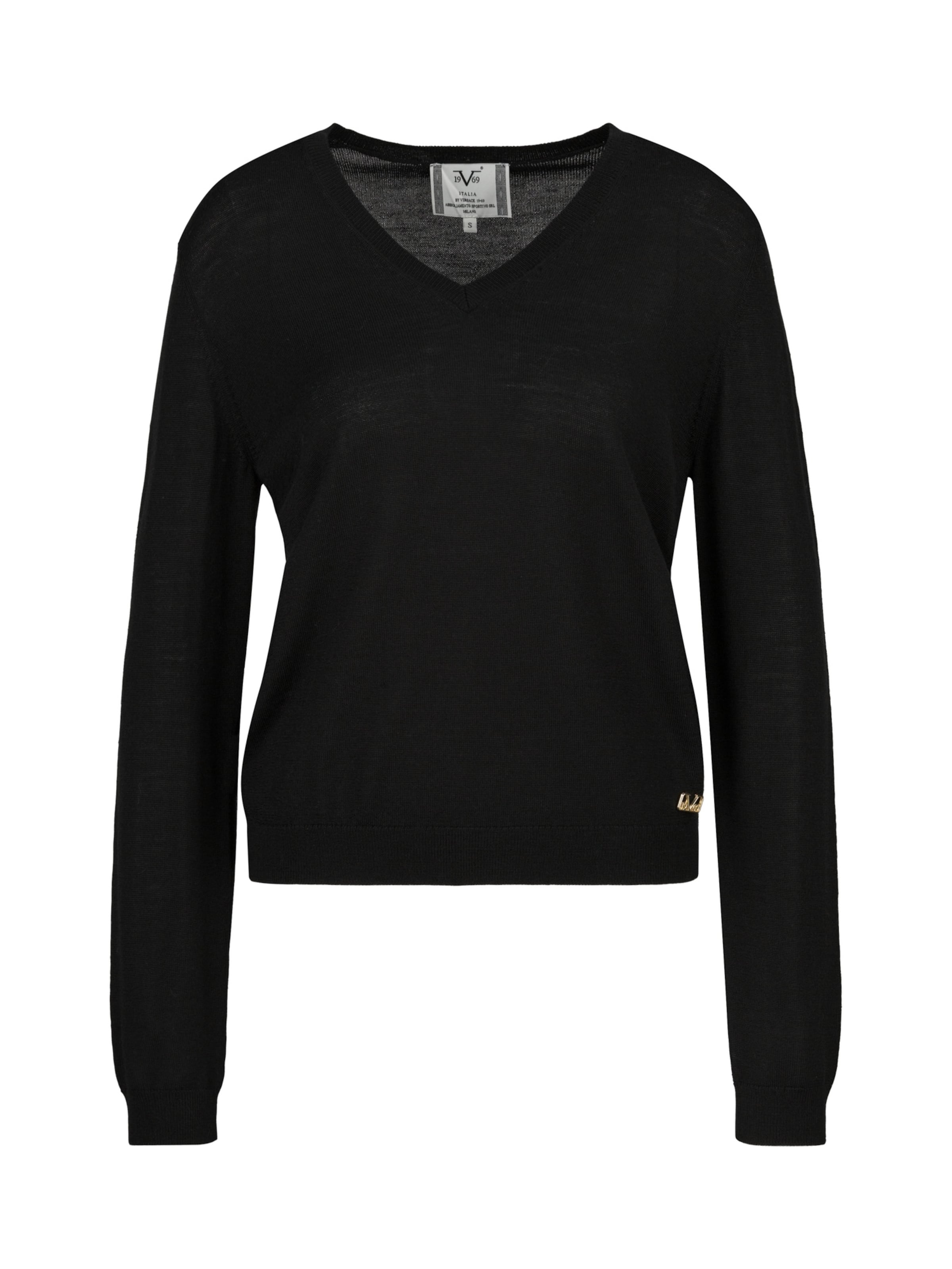 19V69 ITALIA Pullover 'Lusia' in Schwarz: Vorderseite