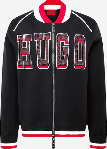 HUGO Red Sweatjacke 'Sanby' in Schwarz: predná strana