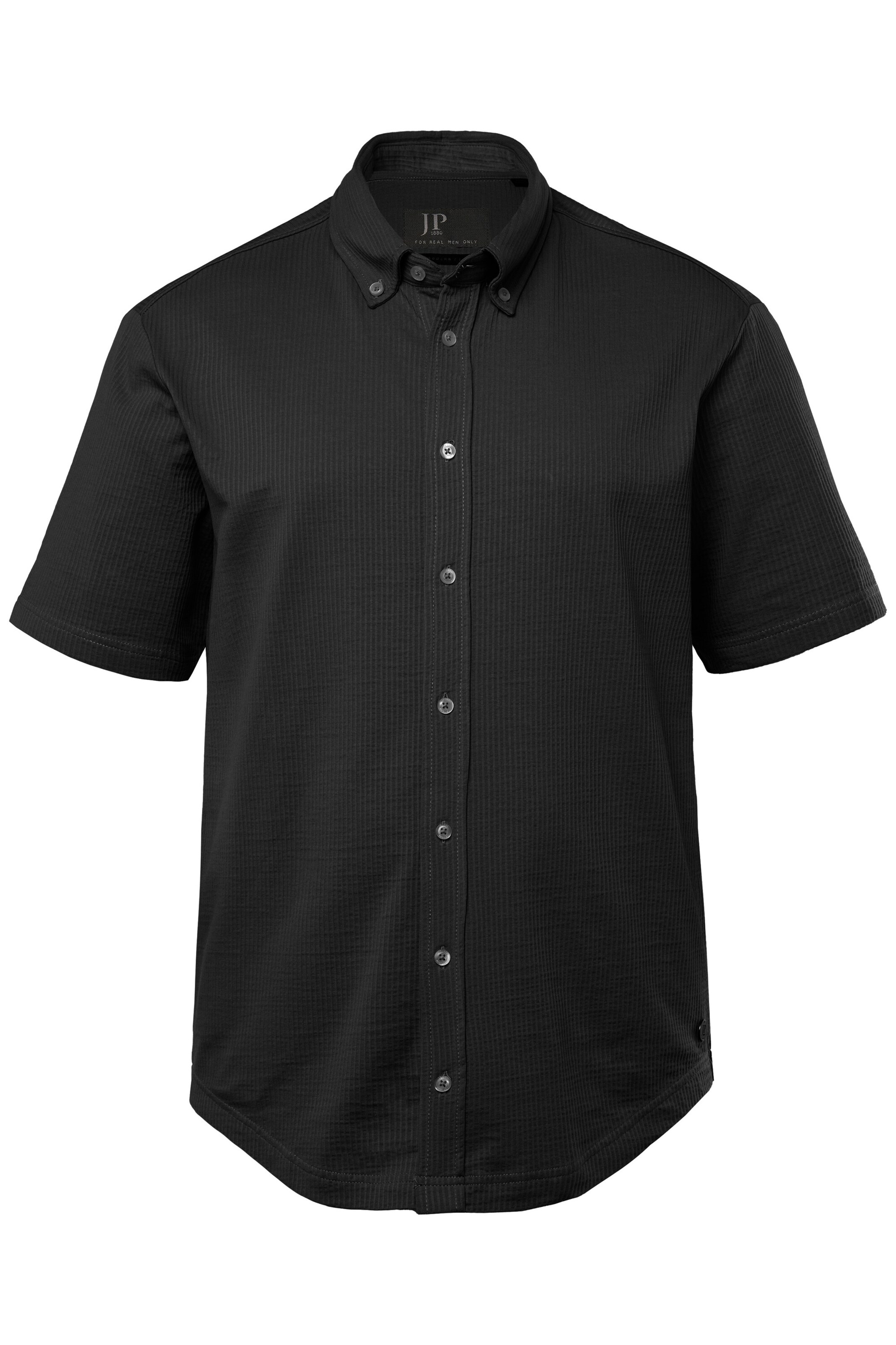 JP1880 Overhemd in Zwart: voorkant