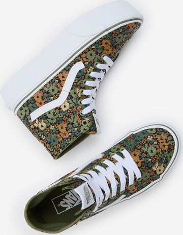 Sneaker alta di VANS in verde