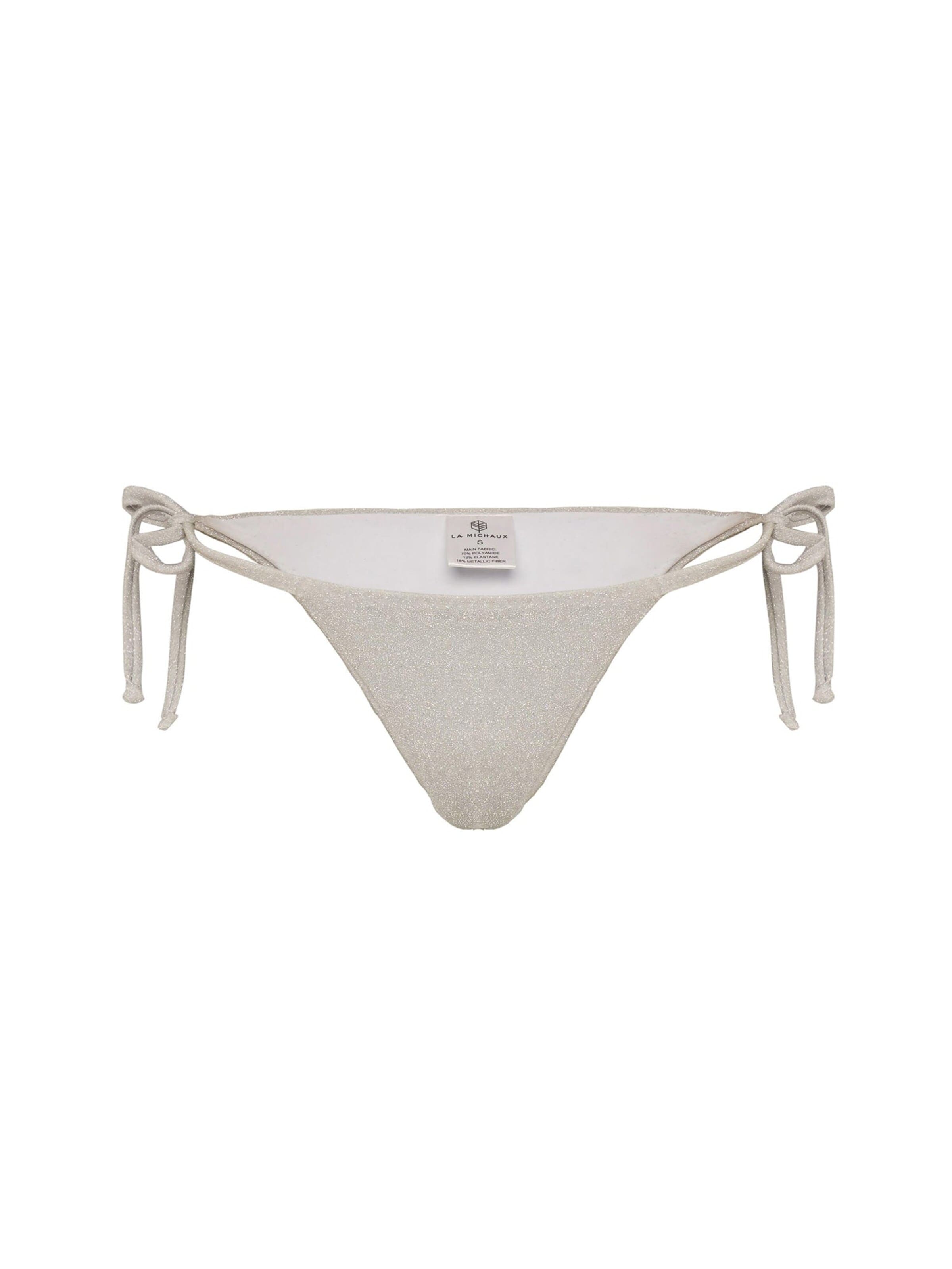 La Michaux Bikini bottom 'OLIVIA' in Silver: front