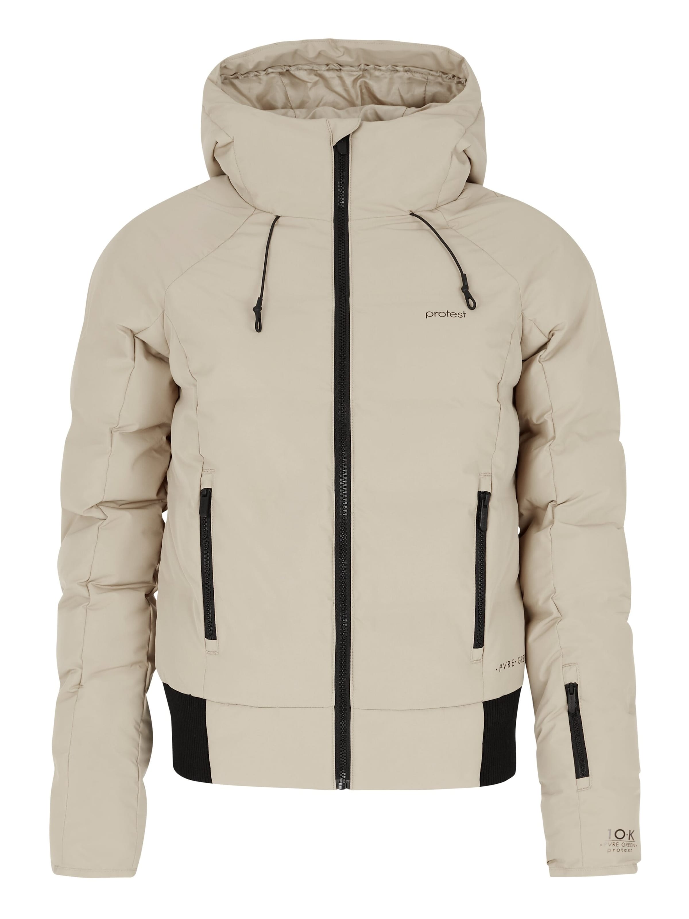 PROTEST Sportjacke 'PRTALYSUMI'‌‌‌‌‌‌‌‌‌ in Beige: Vorderseite