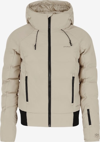 PROTEST Sportjacke 'PRTALYSUMI' in Beige: Vorderseite