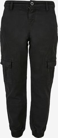 Urban Classics Tapered Pants in Black: front