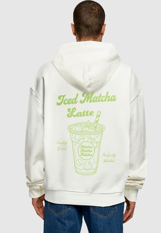 Merchcode Sweatshirt 'Iced Matcha Latte' in Beige: Vorderseite