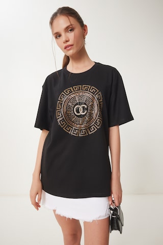 T-shirt Happiness İstanbul en noir : devant