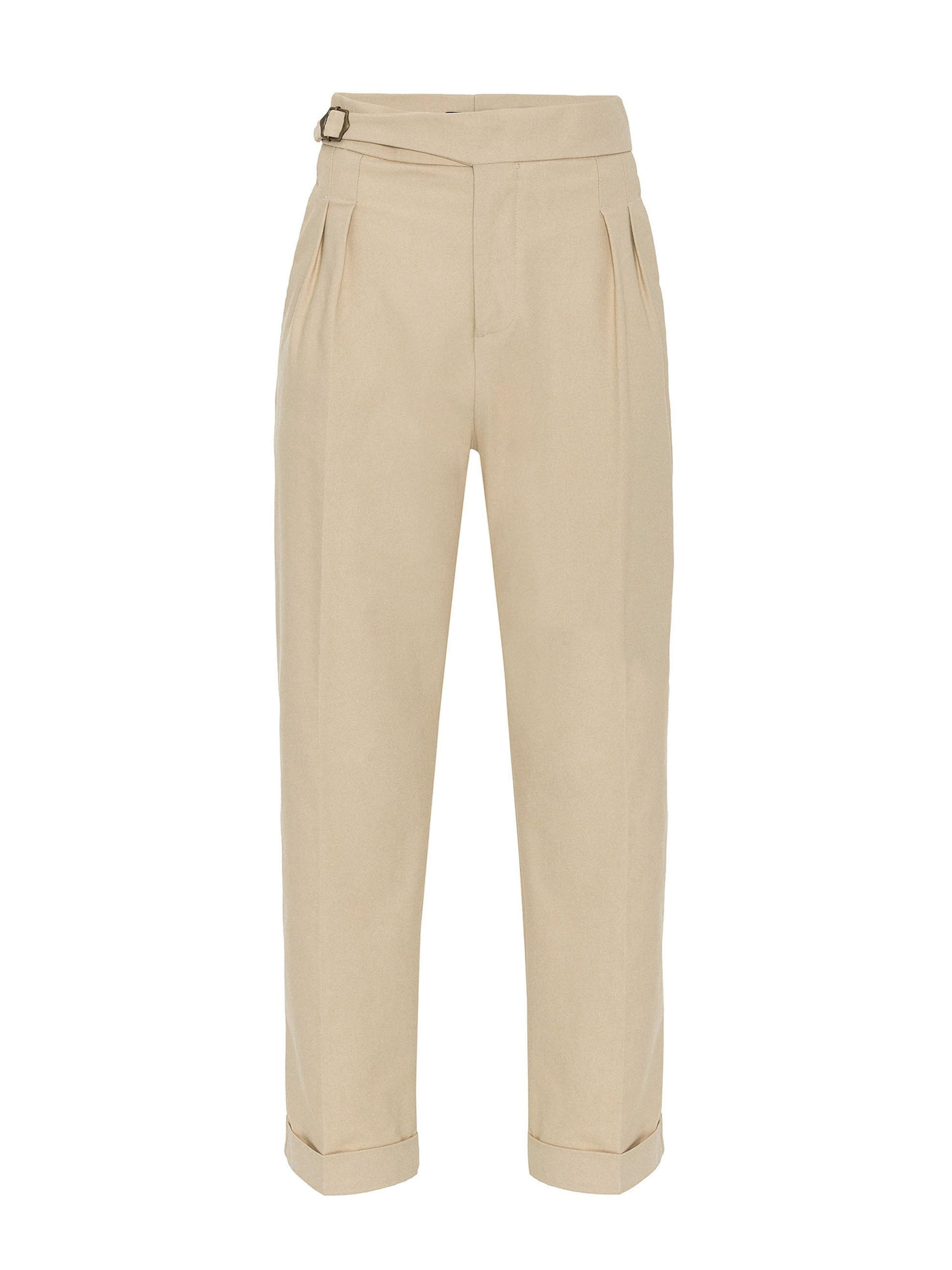 Antioch Regular Trousers in Beige: front