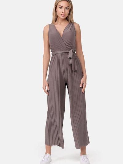 Worldclassca Jumpsuit 'Women Jumpsuit Pleated Overall Uni'‌‌‌‌‌‌‌ in S-L in taupe, Produktansicht