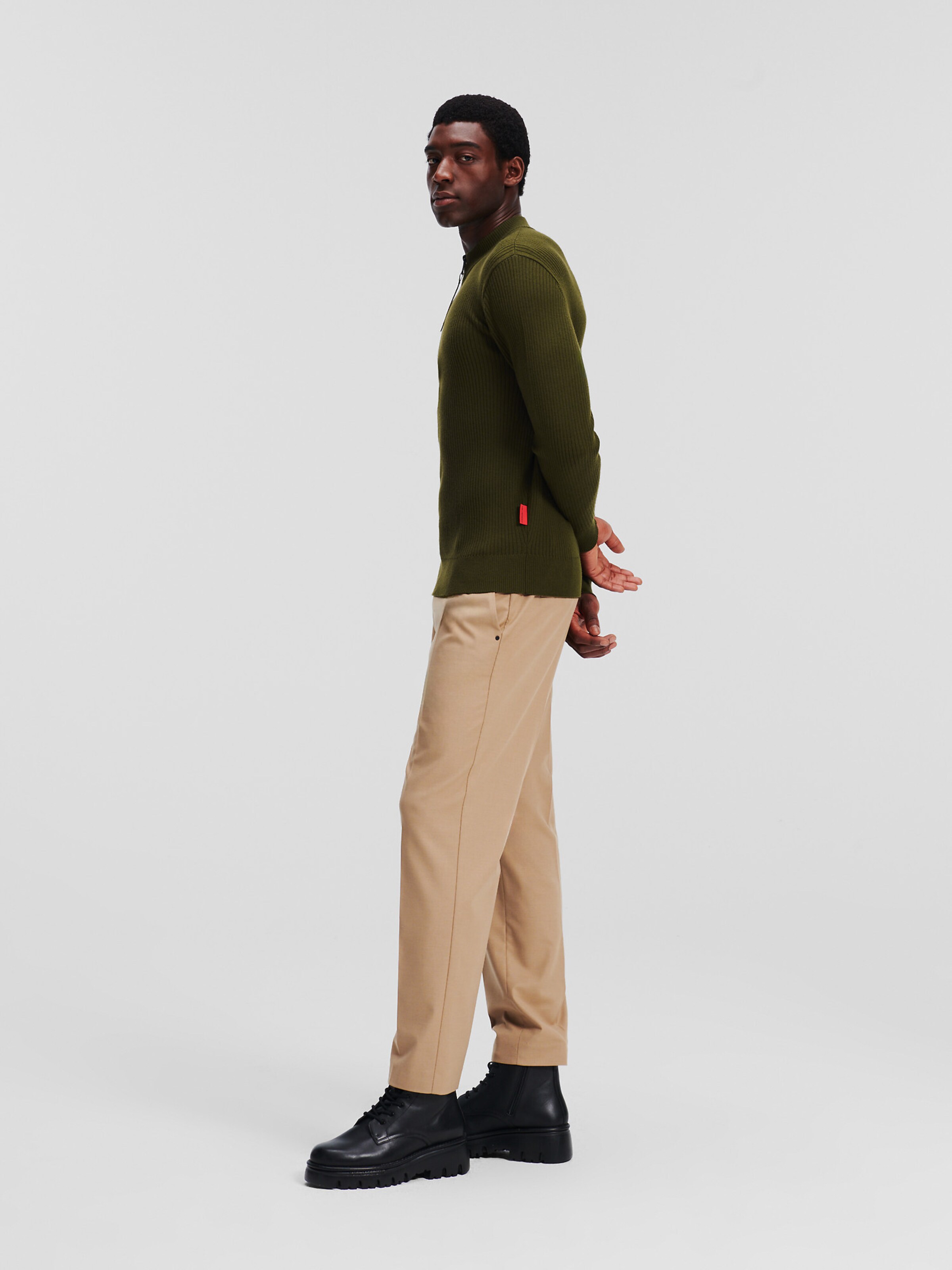 Karl Lagerfeld Sweater in Olive ABOUT YOU