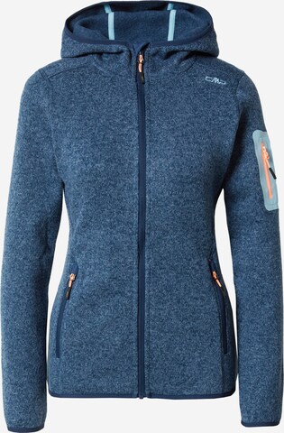 CMP Functionele fleece jas in Blauw: voorkant